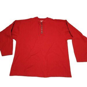 Marlboro Unlimited sweater Men's large quarter-button shirt 100% cotton Vintage